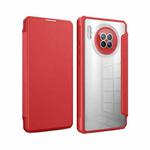 For Huawei Mate 30 Magnetic Flip Leather Phone Case(Red)