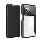For Samsung Galaxy A23 Magnetic Flip Leather Phone Case(Black)