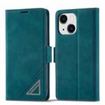 For iPhone 14 Plus Forwenw Dual-side Buckle Leather Phone Case (Dark Cyan)