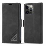 For iPhone 13 Pro Max Forwenw Dual-side Buckle Leather Phone Case (Black)