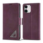 For iPhone 12 mini Forwenw Dual-side Buckle Leather Phone Case (Wine Red)