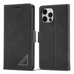 For iPhone 12 Pro Max Forwenw Dual-side Buckle Leather Phone Case(Black)