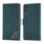 For iPhone X / XS Forwenw Dual-side Buckle Leather Phone Case(Dark Cyan)