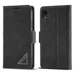 For iPhone XR Forwenw Dual-side Buckle Leather Phone Case(Black)
