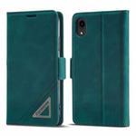 For iPhone XR Forwenw Dual-side Buckle Leather Phone Case(Dark Cyan)