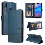 For Huawei P20 Lite GQUTROBE Skin Feel Magnetic Leather Phone Case(Blue)