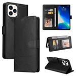 For iPhone 13 Pro Max GQUTROBE Skin Feel Magnetic Leather Phone Case (Black)