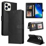 For iPhone 13 Pro GQUTROBE Skin Feel Magnetic Leather Phone Case (Black)