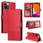 For iPhone 12 Pro Max GQUTROBE Skin Feel Magnetic Leather Phone Case(Red)