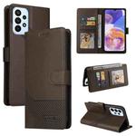 For Samsung Galaxy A23 GQUTROBE Skin Feel Magnetic Leather Phone Case(Brown)