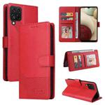 For Samsung Galaxy A22 4G GQUTROBE Skin Feel Magnetic Leather Phone Case(Red)