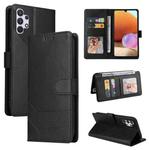 For Samsung Galaxy A32 4G GQUTROBE Skin Feel Magnetic Leather Phone Case(Black)