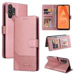 For Samsung Galaxy A32 5G GQUTROBE Skin Feel Magnetic Leather Phone Case(Rose Gold)