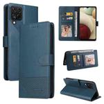 For Samsung Galaxy A42 5G GQUTROBE Skin Feel Magnetic Leather Phone Case(Blue)