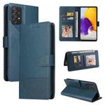 For Samsung Galaxy A72 5G / 4G GQUTROBE Skin Feel Magnetic Leather Phone Case(Blue)