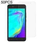 50 PCS 0.26mm 9H 2.5D Tempered Glass Film For Itel A17