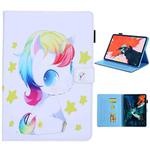 For iPad Pro 11 (2020) & (2018) Painted Pattern Tablet PC Protective Leather Case with Bracket & Card Slot & Photo Holder(Unicorn Baby)