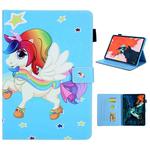 For iPad Pro 11 (2020) & (2018) Painted Pattern Tablet PC Protective Leather Case with Bracket & Card Slot & Photo Holder(Star Unicorn)