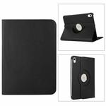 For iPad 10th Gen 10.9 2022 360 Degree Rotation Litchi Texture Flip Leather Tablet Case with Holder (Black)