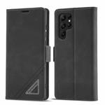 For Samsung Galaxy S22 Ultra 5G Forwenw Dual-side Buckle Leather Phone Case(Black)