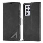 For Samsung Galaxy S21 Ultra 5G Forwenw Dual-side Buckle Leather Phone Case(Black)