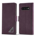 For Samsung Galaxy S10+ Forwenw Dual-side Buckle Leather Phone Case(Wine Red)