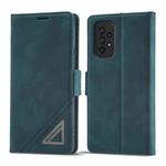 For Samsung Galaxy A73 5G Forwenw Dual-side Buckle Leather Phone Case(Dark Cyan)