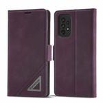 For Samsung Galaxy A73 5G Forwenw Dual-side Buckle Leather Phone Case(Wine Red)