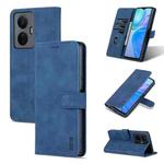 For vivo Y77e/Y77 5G Global AZNS Skin Feel Calf Texture Horizontal Flip Leather Phone Case (Blue)