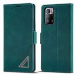 For Xiaomi Redmi Note 10 Pro / Note 10 Pro Max Forwenw Dual-side Buckle Leather Phone Case(Dark Cyan)