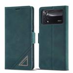 For Xiaomi Poco M4 Pro 4G Forwenw Dual-side Buckle Leather Phone Case(Dark Cyan)