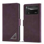 For Xiaomi Poco M4 Pro 4G Forwenw Dual-side Buckle Leather Phone Case(Wine Red)