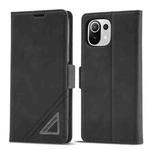 For Xiaomi Mi 11 Lite Forwenw Dual-side Buckle Leather Phone Case(Black)