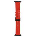 Litchi Texture Leather Watch Band For Apple Watch Series 8&7 41mm / SE 2&6&SE&5&4 40mm / 3&2&1 38mm(Red)