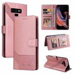 For Samsung Galaxy Note9 GQUTROBE Skin Feel Magnetic Leather Phone Case(Rose Gold)