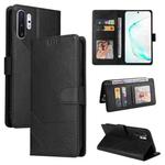 For Samsung Galaxy Note10+ GQUTROBE Skin Feel Magnetic Leather Phone Case(Black)