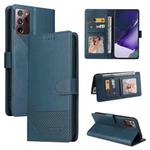 For Samsung Galaxy Note20 GQUTROBE Skin Feel Magnetic Leather Phone Case(Blue)