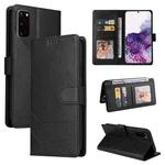 For Samsung Galaxy S20 GQUTROBE Skin Feel Magnetic Leather Phone Case(Black)
