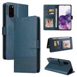 For Samsung Galaxy S20 GQUTROBE Skin Feel Magnetic Leather Phone Case(Blue)
