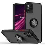 For T-Mobile REVVL 6 Pro 5G Q Shadow 1 Series TPU + PC Phone Case with Ring(Black+Red)