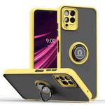 For T-Mobile REVVL 6 Pro 5G Q Shadow 1 Series TPU + PC Phone Case with Ring(Yellow)