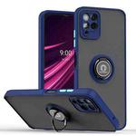 For T-Mobile REVVL 6 Pro 5G Q Shadow 1 Series TPU + PC Phone Case with Ring(Royal Blue)