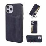 For iPhone 11 Pro Max PU Leather Card Slot Phone Case (Blue)