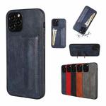 For iPhone 12 PU Leather Card Slot Phone Case(Blue)