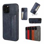 For iPhone 12 Pro PU Leather Card Slot Phone Case(Blue)