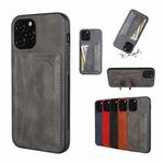 For iPhone 14 PU Leather Card Slot Phone Case (Grey)