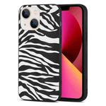For iPhone 14 TPU Leather Phone Case (Zebra Texture)