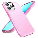 For iPhone 13 Pro Double Solid Color Armor Phone Case (Pink)