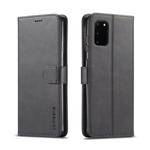 For Galaxy A91 / S10 Lite / M80s LC.IMEEKE Calf Texture Horizontal Flip Leather Case with Holder & Card Slots & Wallet & Photo Frame(Black)