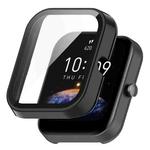 For Amazfit Bip3 / Bip3 Pro PC+ Toughened Film Fully Enclosed Protective Watch Case(Black)